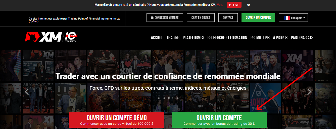 Revue de XM – site Web officiel